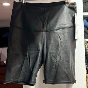 Calia faux leather bike shorts